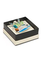 Silver Tone Duck Pond Pin - Boxed