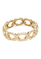 Gold Tone 2.5 mm Stretch Bracelet