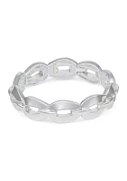 Silver Tone Stretch Bracelet