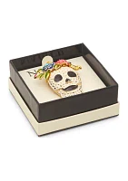 Gold Tone Day of the Dead Pin