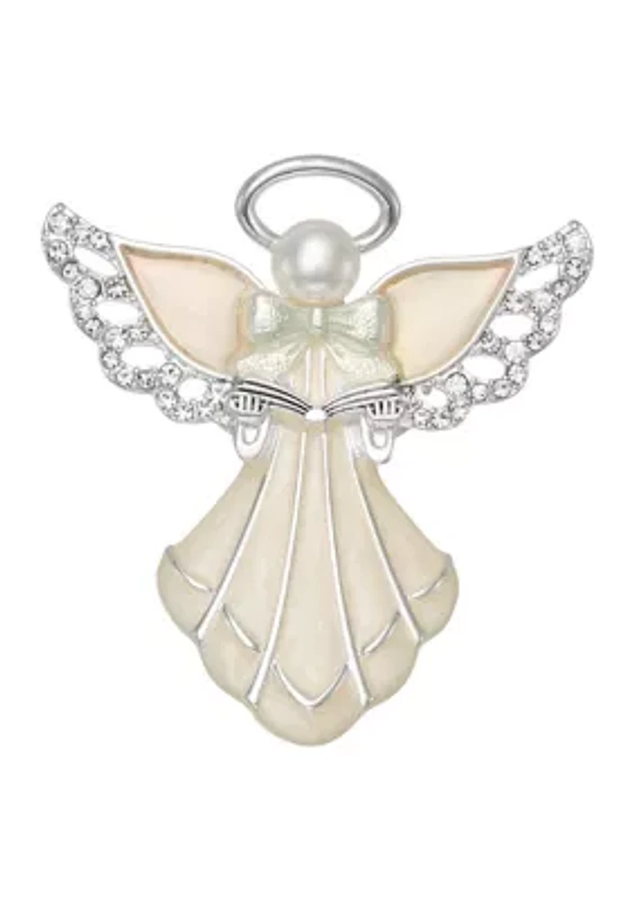 Silver Tone Angel Pin