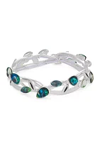 Silver Tone Color Bulb Stretch Bracelet