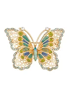 Gold Tone Multi Butterfly Pin - Boxed