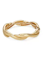 Gold Tone Butterfly Stretch Bracelet