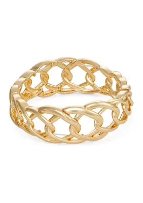 Gold Tone Stretch Bracelet