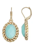 Stone Single Drop Earrings