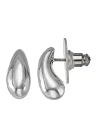 Silver Tone Stud Earrings