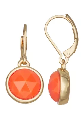 Round Drop Earrings