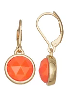 Round Drop Earrings