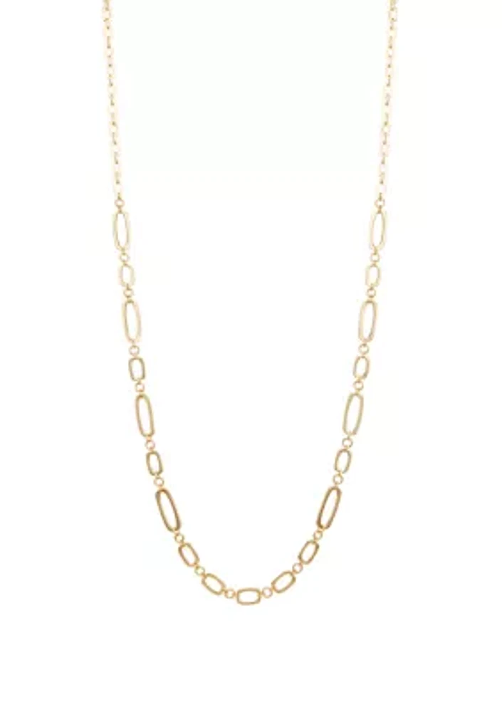 Gold Tone 42'' Strandage Necklace