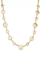 Gold Tone Droplets Collar Necklace