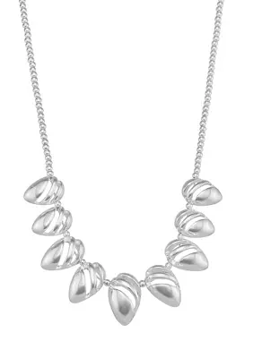 Silver Tone Horizon Frontal Necklace