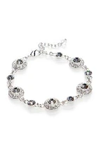 Boxed Silver-Tone Crystal Bracelet