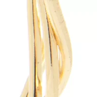 Gold-Tone Classic Large Braided Hoop Earrings