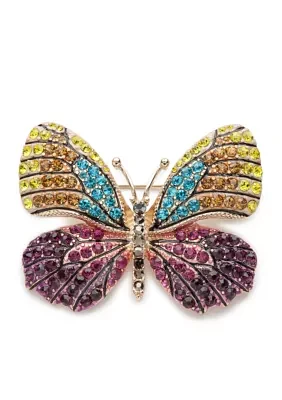 Multi Gold Butterfly Pin