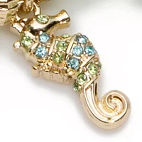 Boxed Gold Tone Sea Life Charm Bracelet 