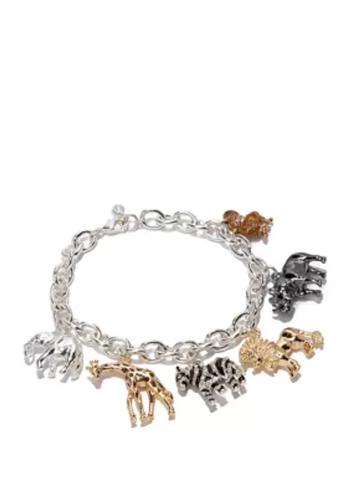 Boxed Safari Charm Flex Bracelet