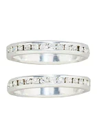 2-Piece Eternity Band Box Ring Set