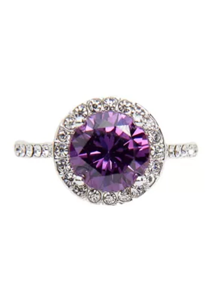 Lab Created Amethyst Ring