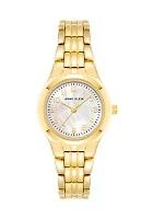 Women's Gold Tone Metal Link Bracelet Watch