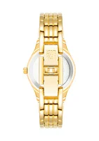 Women's Gold Tone Metal Link Bracelet Watch