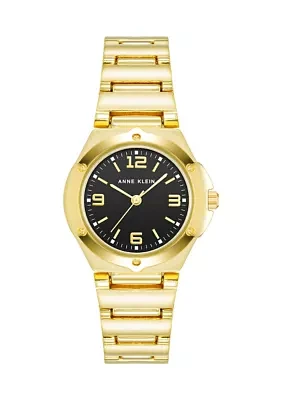 Women's Gold Tone Metal Link Bracelet Watch