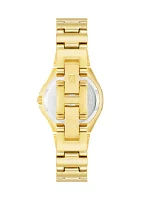 Women's Gold Tone Metal Link Bracelet Watch