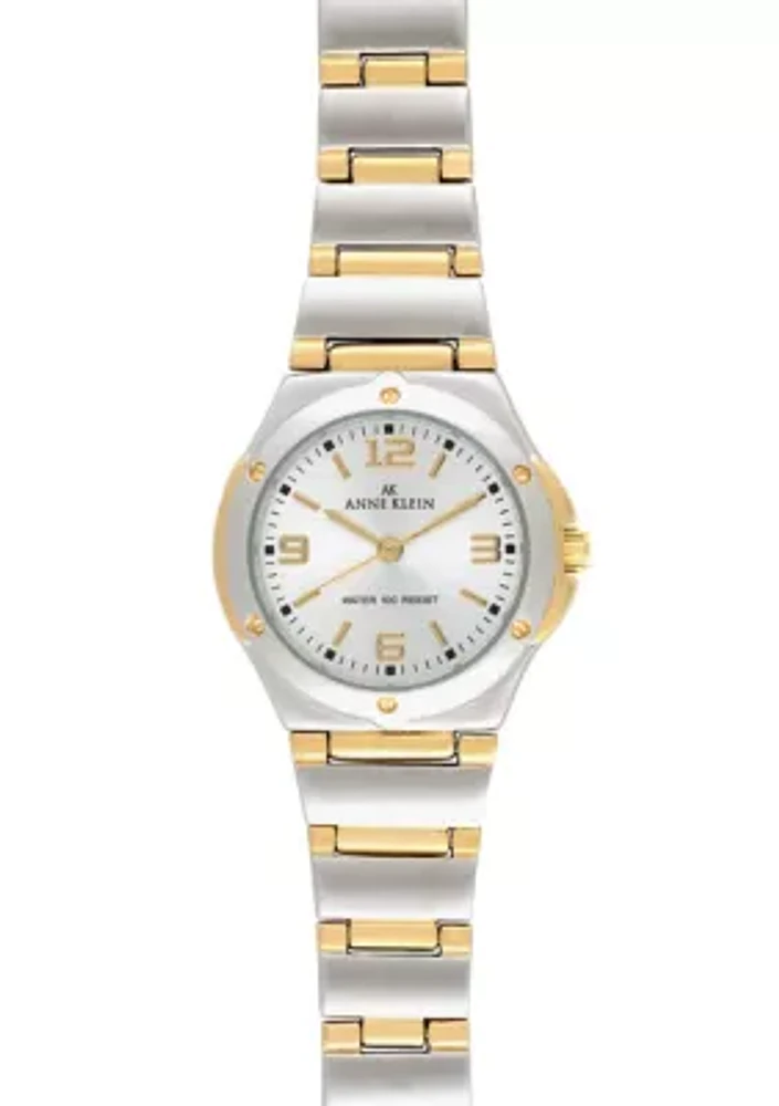 Two-Tone Round Bracelet Watch