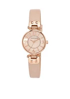 Women's Round Rose Gold-Tone Watch