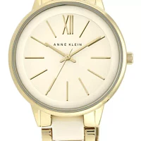 Ivory and Gold-Tone Bracelet Watch