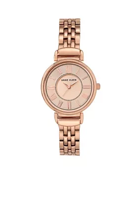 Women's Rose Gold-Tone Roman Numeral Watch