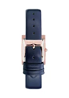 Rectangular Rose Gold Dial Watch 