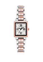  Women's Rose Gold-Tone Metal Link Bracelet with Mother of Pearl Dial Watch, 26 mm