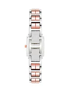  Women's Rose Gold-Tone Metal Link Bracelet with Mother of Pearl Dial Watch, 26 mm