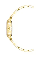 Women's 30 Millimeter  Roman Numeral Gold-tone Alloy Bracelet Watch 