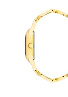 Women's Gold-Tone Metal Link Bracelet Watch, 24 Millimeter 