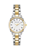 Women's Two Tone Metal Link Braelet Watch - 28 Millimeter