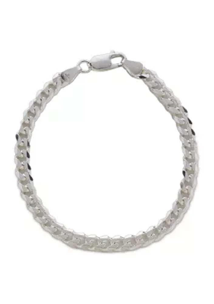 Sterling Silver Flat Link Bracelet