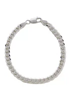 Sterling Silver Flat Link Bracelet