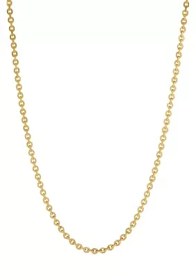 Gold-Plated Chain Necklace