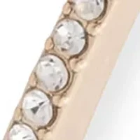 Gold Tone Crystal Bangle Bracelet