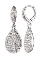 Crystal Pear Drop Earrings