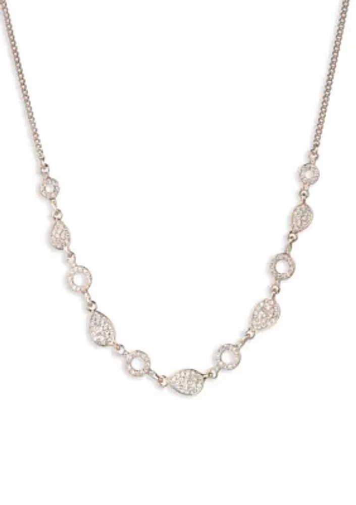 Pavé Crystal Frontal Necklace