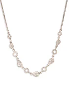 Pavé Crystal Frontal Necklace