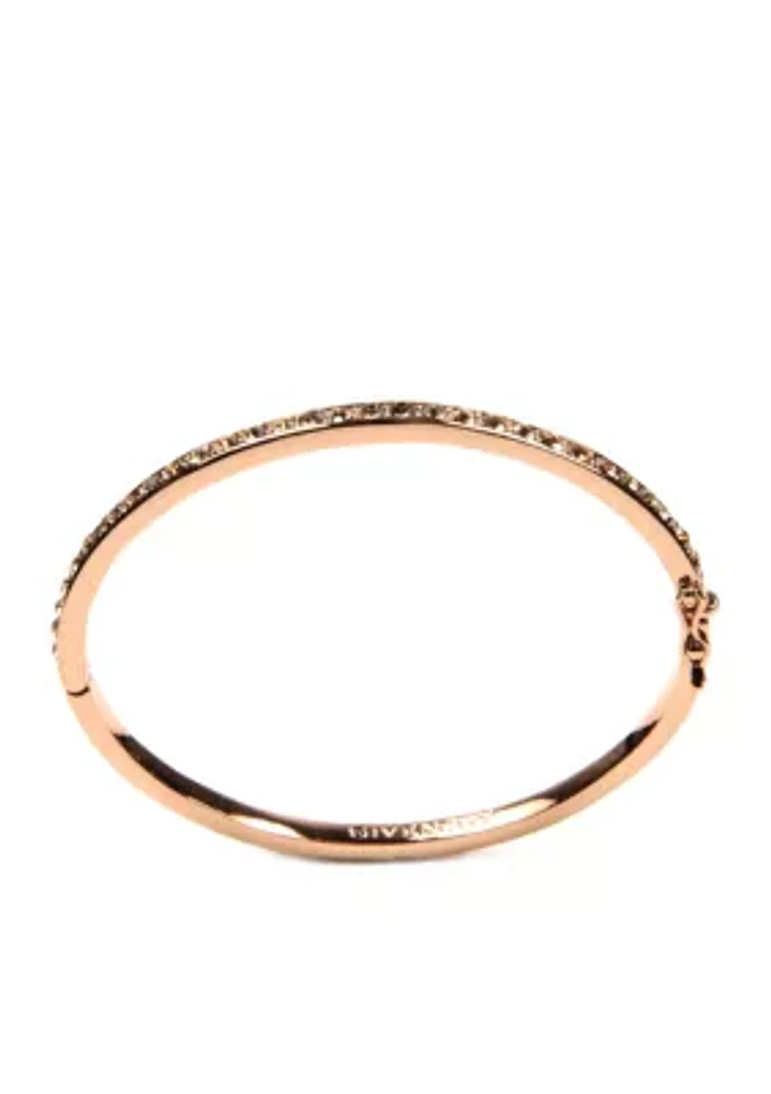 Rose Gold Tone Bangle Bracelet