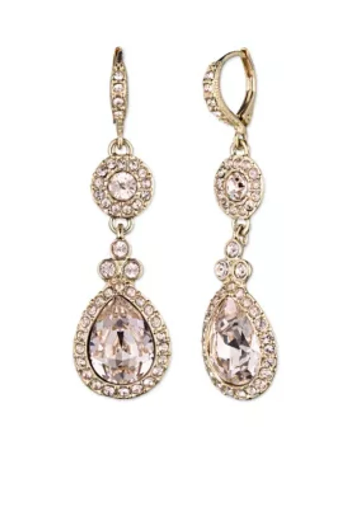 Gold-Tone Drop Earrings