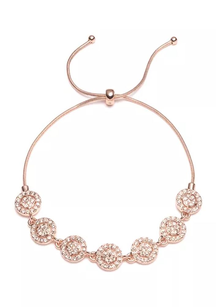 Belk Rose Gold Tone Silk Halo Slider Bracelet | The Summit