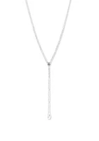 16" Crystal Long Y Necklace