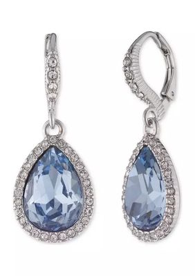 Belk Silver Tone Crystal P Earrings