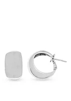 Belk Silverworks Fine Silver Plate Hoop Earrings